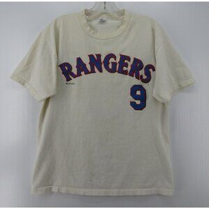 VGT Texas Rangers Hank Blalock Shirt Jersey Medium Russell Athletic Y2K *